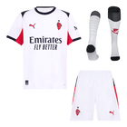 AC Milan Fora Camisa Conjunto(Camisa+Calções+Meias) 2025/26 Branco