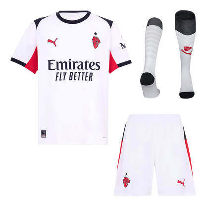 AC Milan Fora Camisa Conjunto(Camisa+Calções+Meias) 2025/26 Branco