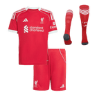 Liverpool Infantil 
 Casa Futebol Camisa Conjunto (Camisa+Shorts+Meias) 2025/26 Vermelho