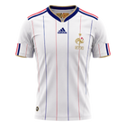 Retrô França Fora Camisa 2010 Branco