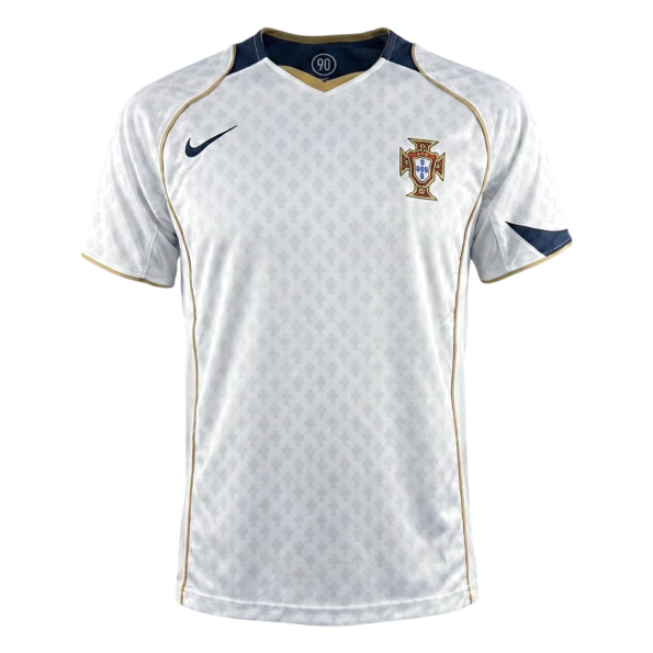 Retrô Portugal Fora Camisa 2004 Branco camisola de futebol 2025/26