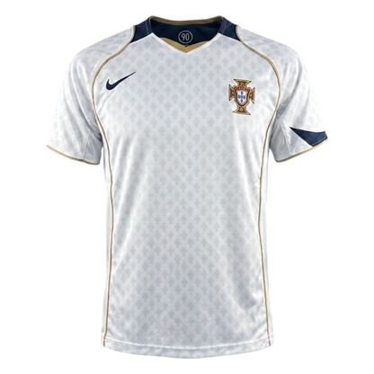 Retrô Portugal Fora Camisa 2004 Branco camisola de futebol 2025/26