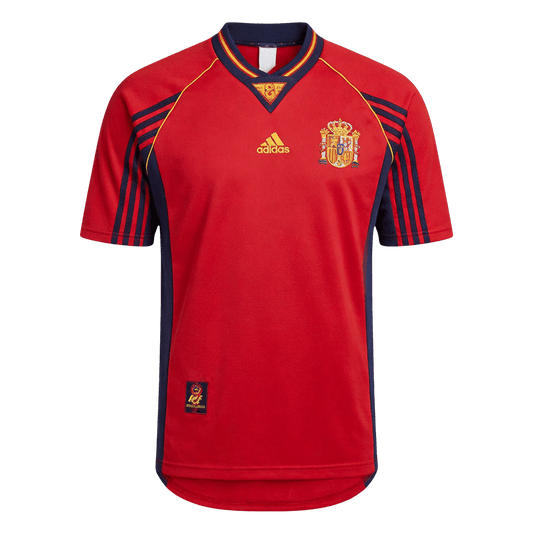 Retrô Espanha Casa Camisa 1998 Vermelho