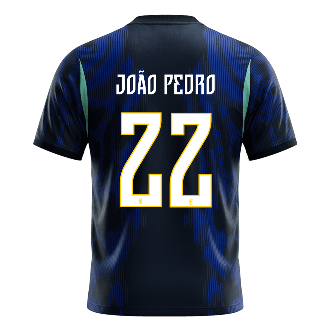 JOÃO PEDRO #22 Brasil Fora Copa do Mundo Camisa 2026 Marinha