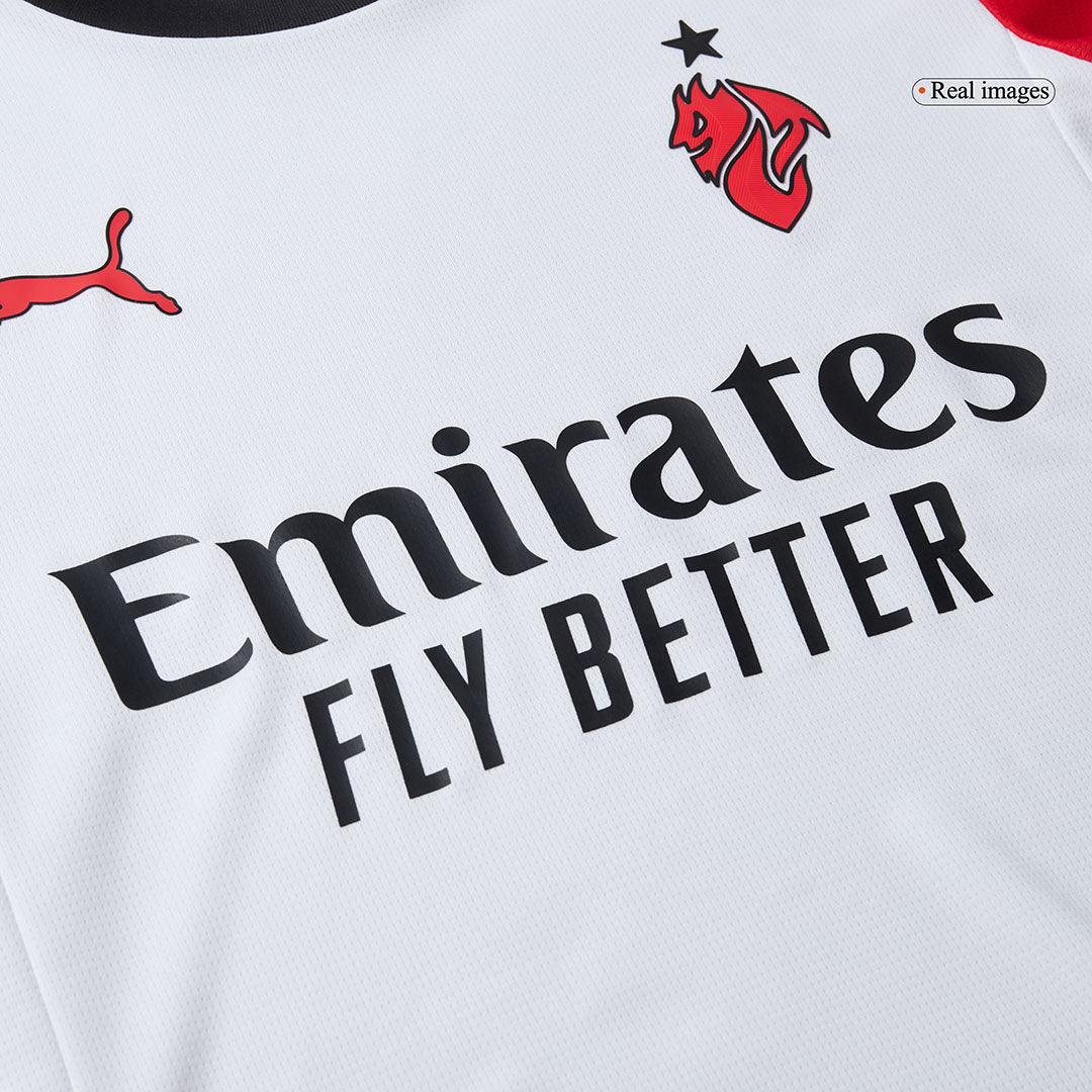 AC Milan Fora Camisa Conjunto(Camisa+Calções+Meias) 2025/26 Branco