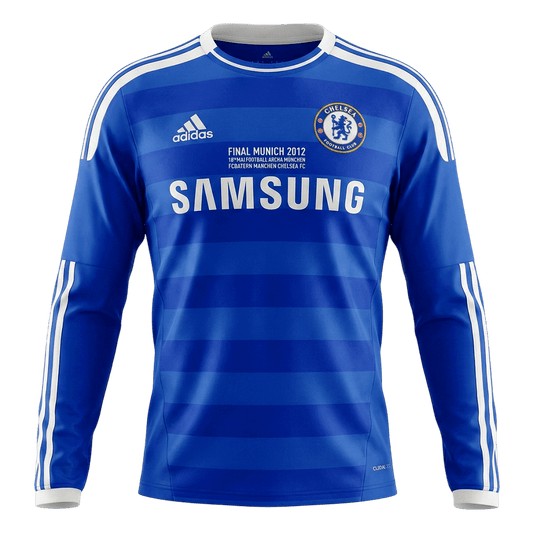 Retrô Chelsea Casa Manga Longa Camisa 2011/12 Azul camisola de futebol 2025/26