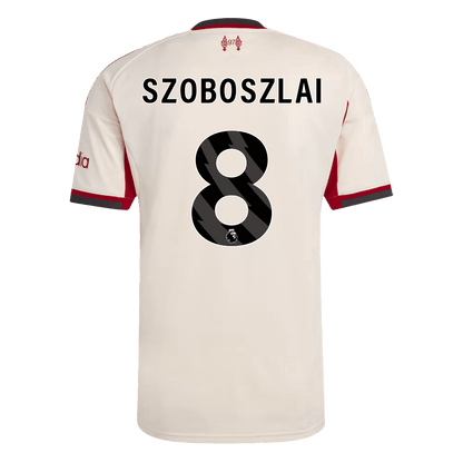 SZOBOSZLAI #8 Liverpool Fora Camisa 2025/26 Branco