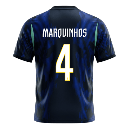 MARQUINHOS #4 Brasil Fora Copa do Mundo Camisa 2026 Marinha