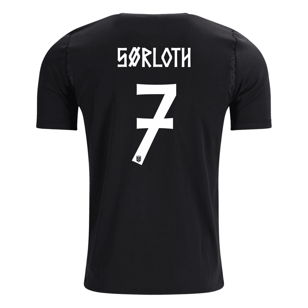SØRLOTH #7 Noruega Fora Copa do Mundo Camisa 2026 Preto