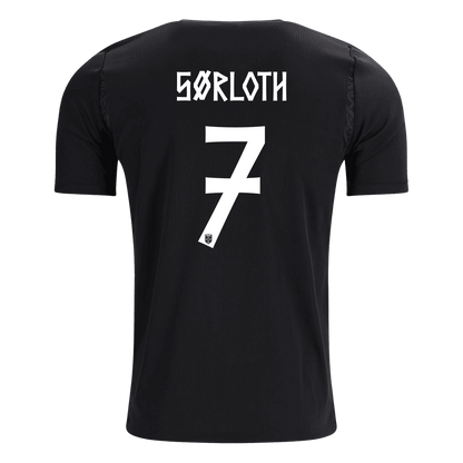SØRLOTH #7 Noruega Fora Copa do Mundo Camisa 2026 Preto