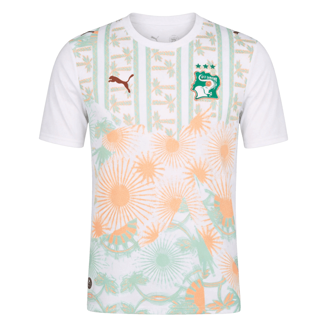 Côte d'Ivoire Fora Copa do Mundo Camisa 2026 Branco - camisola de futebol para adeptos em
