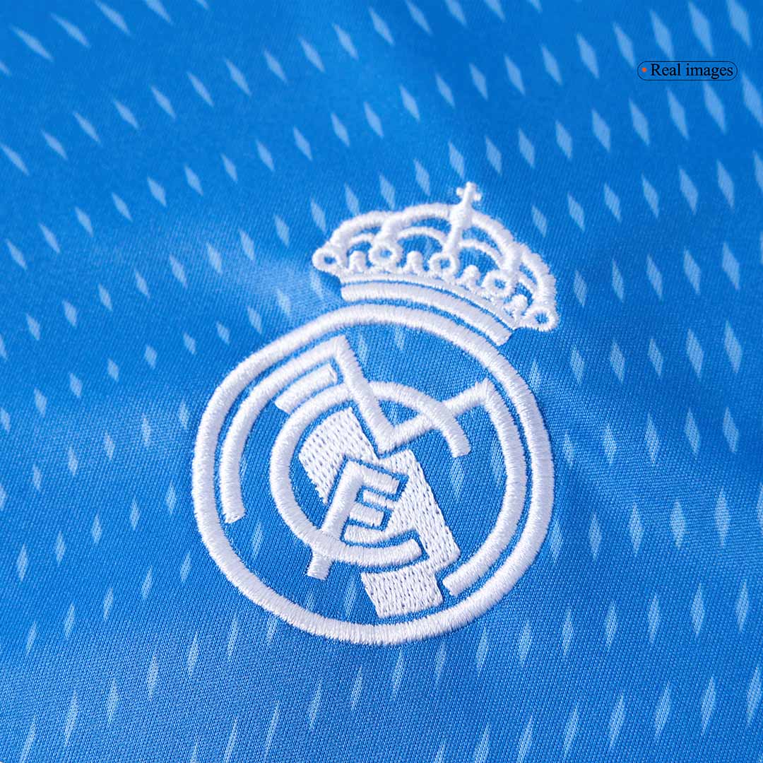 Real Madrid Goleiro Futebol Camisa 2025/26 Azul