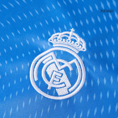 Real Madrid Goleiro Futebol Camisa 2025/26 Azul