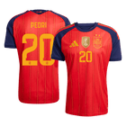 PEDRI #20 Spain Casa Copa do Mundo Camisa 2026 Vermelho