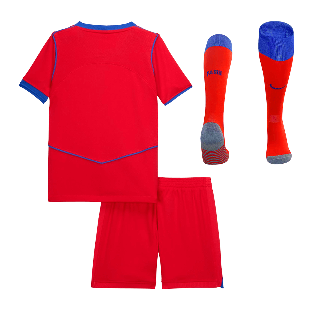 PSG Infantil 
 Terceira Futebol Camisa Conjunto (Camisa+Shorts+Meias) 2025/26 Vermelho