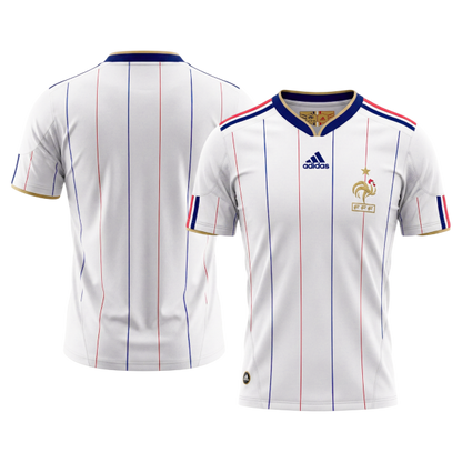 Retrô França Fora Camisa 2010 Branco