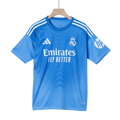 Real Madrid Goleiro Futebol Camisa 2025/26 Azul