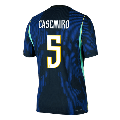 Versão do Jogador CASEMIRO #5 Brasil Fora Copa do Mundo Futebol Camisas 2026 Marinha