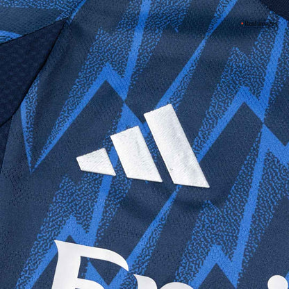 Jogador SAKA #7 Arsenal Fora Futebol Camisas 2025/26 Azul