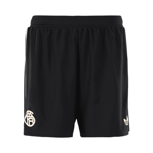 Jogador Bayern Munich Fora Terceira Calções 2025/26 Preto