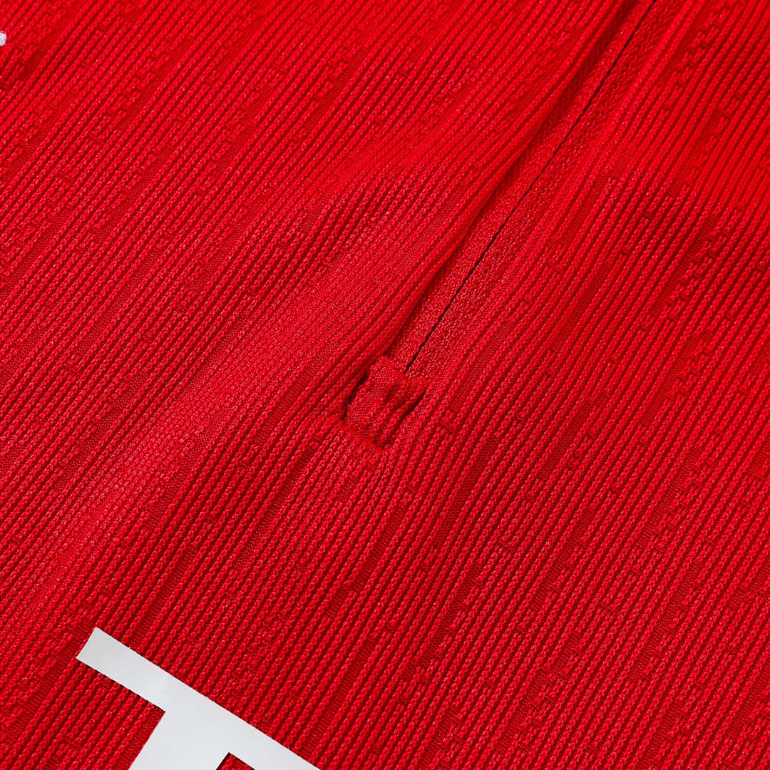 PSG Zíper Moletom Conjunto (Top+Calças) 2025/26 Vermelho