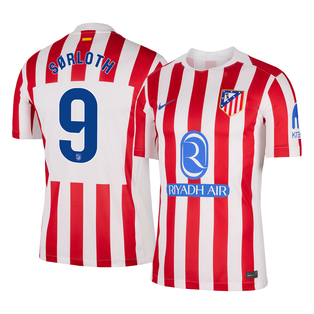SØRLOTH #9 Atletico Madrid Casa Camisa 2025/26