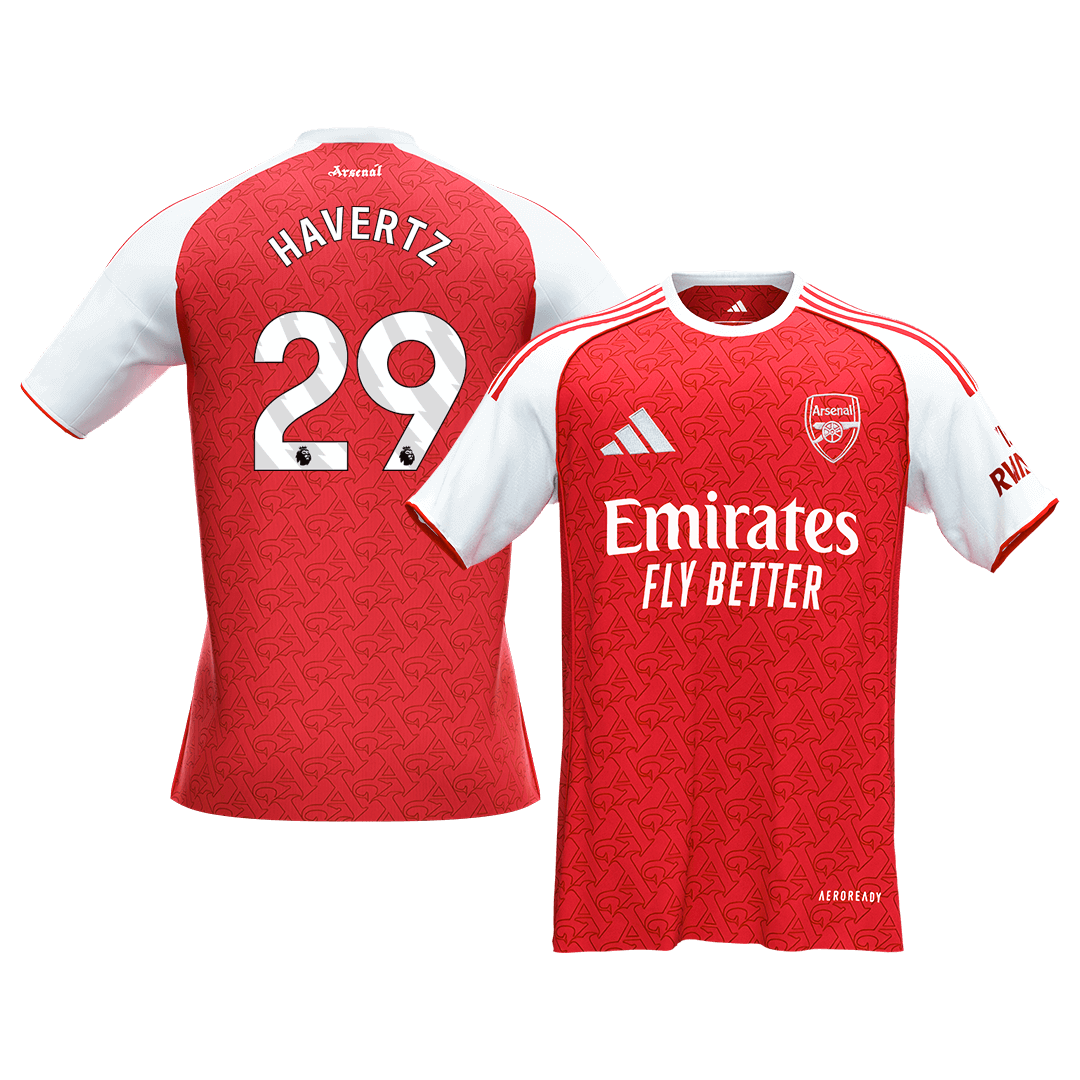 【Super Qualidade】HAVERTZ #29 Arsenal
 Casa Futebol Camisa 2025/26 Vermelho camisola de futebol