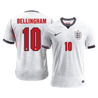 Versão do Jogador BELLINGHAM #10 Inglaterra Casa Copa do Mundo Futebol Camisas 2026 Branco