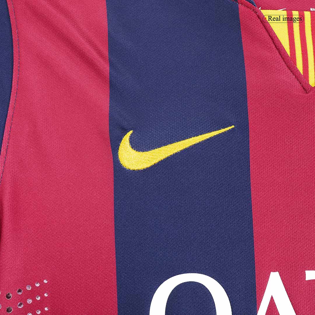 Camisola SUÁREZ #9 Barcelona Retro Casa Manga Comprida 2014/15