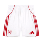 Arsenal Casa Calções 2025/26 Branco