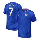 Jogador NETO #7 Chelsea Casa Futebol Camisas 2025/26 Azul