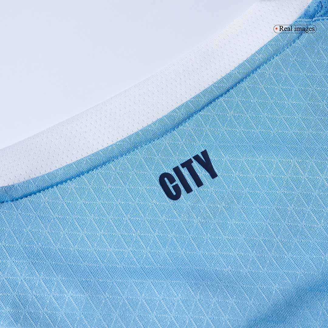 Jogador REIJNDERS #4 Manchester City Casa Futebol Camisas 2025/26 Azul