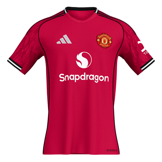 【Super Qualidade】 Manchester United
 Casa Futebol Camisa 2025/26 Vermelho camisola de futebol