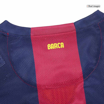 MESSI #10 Barcelona Camisola Retro Casa Manga Comprida 2014/15