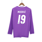 MODRIĆ #19 Real Madrid Retro Fora Camisola de Manga Comprida 2016/17