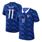 Versão do Jogador OLISE #11 França Casa Copa do Mundo Futebol Camisas 2026 Azul