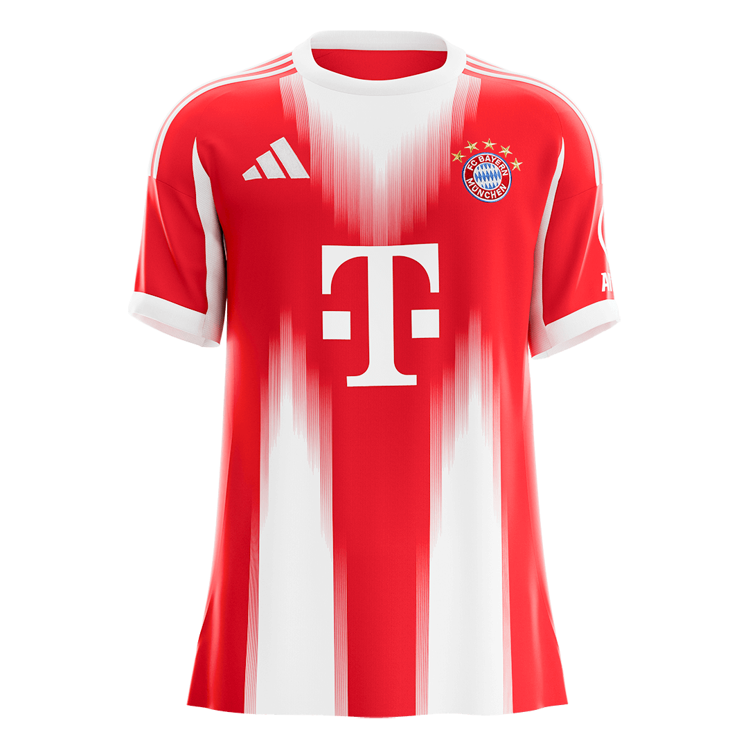 【Super Qualidade】 Bayern Munich
 Casa Futebol Camisa 2025/26 Vermelho camisola de futebol