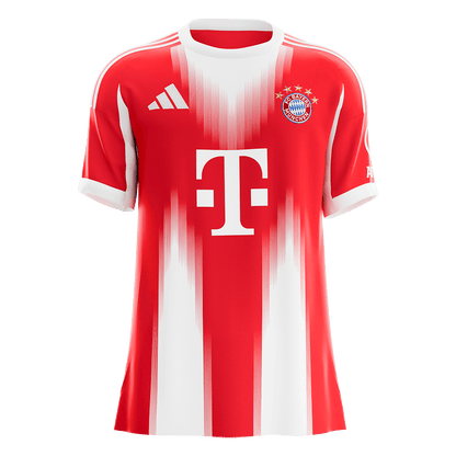 【Super Qualidade】 Bayern Munich
 Casa Futebol Camisa 2025/26 Vermelho camisola de futebol