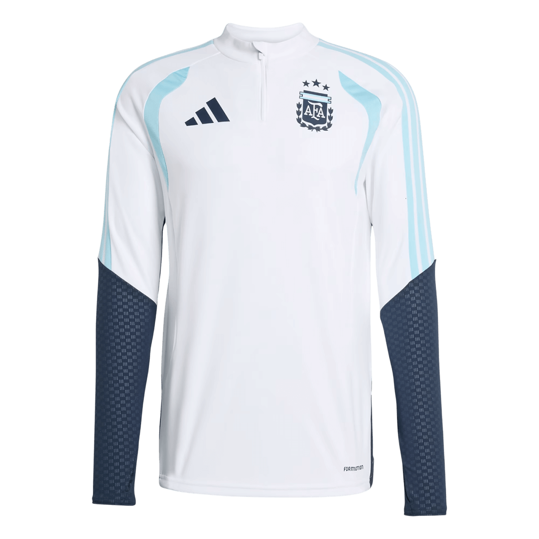 Argentina Infantil Zíper Moletom Conjunto (Top+Pants) 
 2026 Branco camisola de futebol