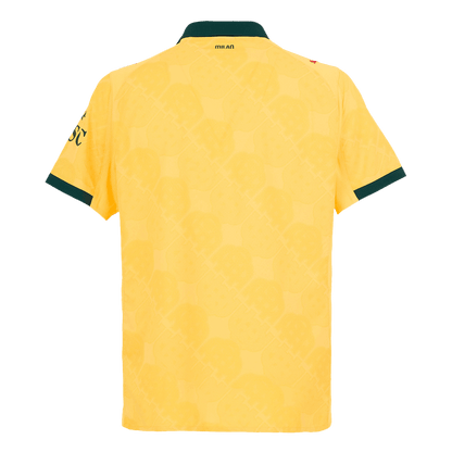 Jogador AC Milan Fora Terceira Futebol Camisas 2025/26 Amarelo