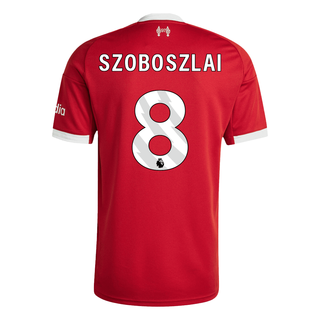SZOBOSZLAI #8 Liverpool Casa Camisa 2025/26 Vermelho