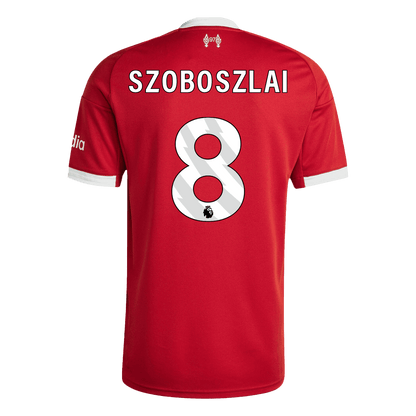 SZOBOSZLAI #8 Liverpool Casa Camisa 2025/26 Vermelho