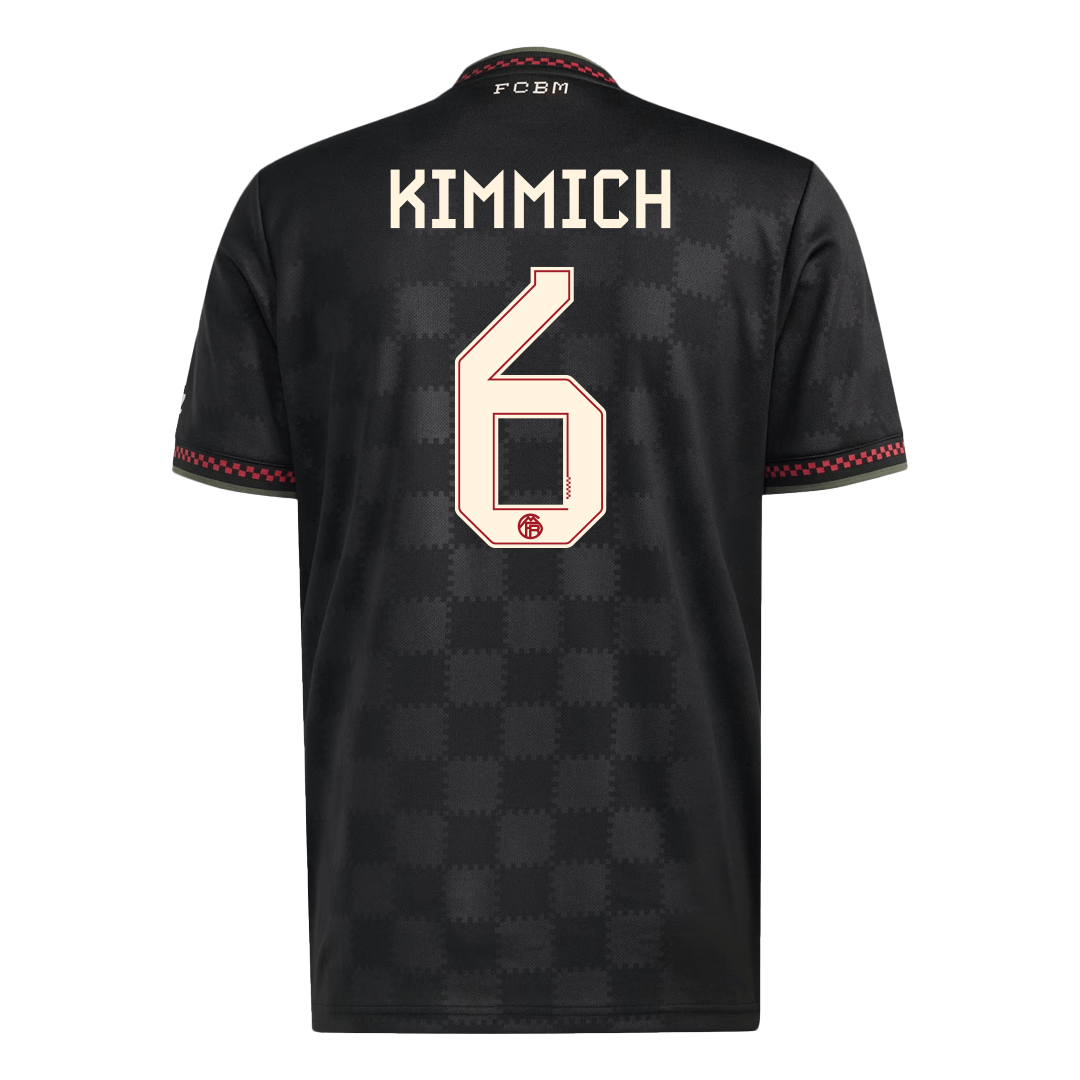 KIMMICH #6 Bayern Munich Fora Terceira Camisa 2025/26 Preto