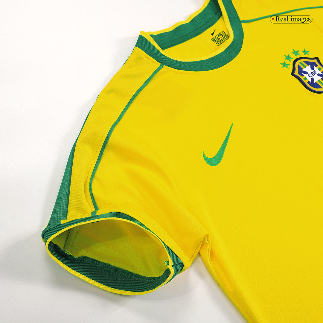 RIVALDO #10 Brasil Camisola Retro Casa 1998 - Copa do Mundo