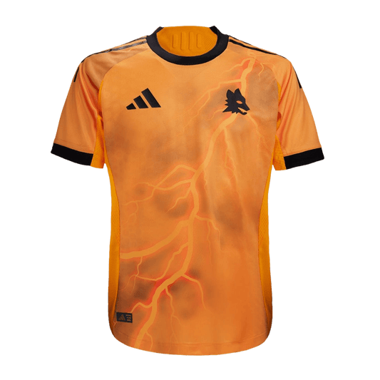 Roma Fora Camisa 2025/26 Laranja camisola de futebol