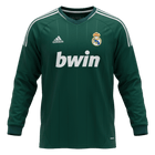 Retrô Real Madrid Terceira Manga Longa Camisa 2012/13 Verde