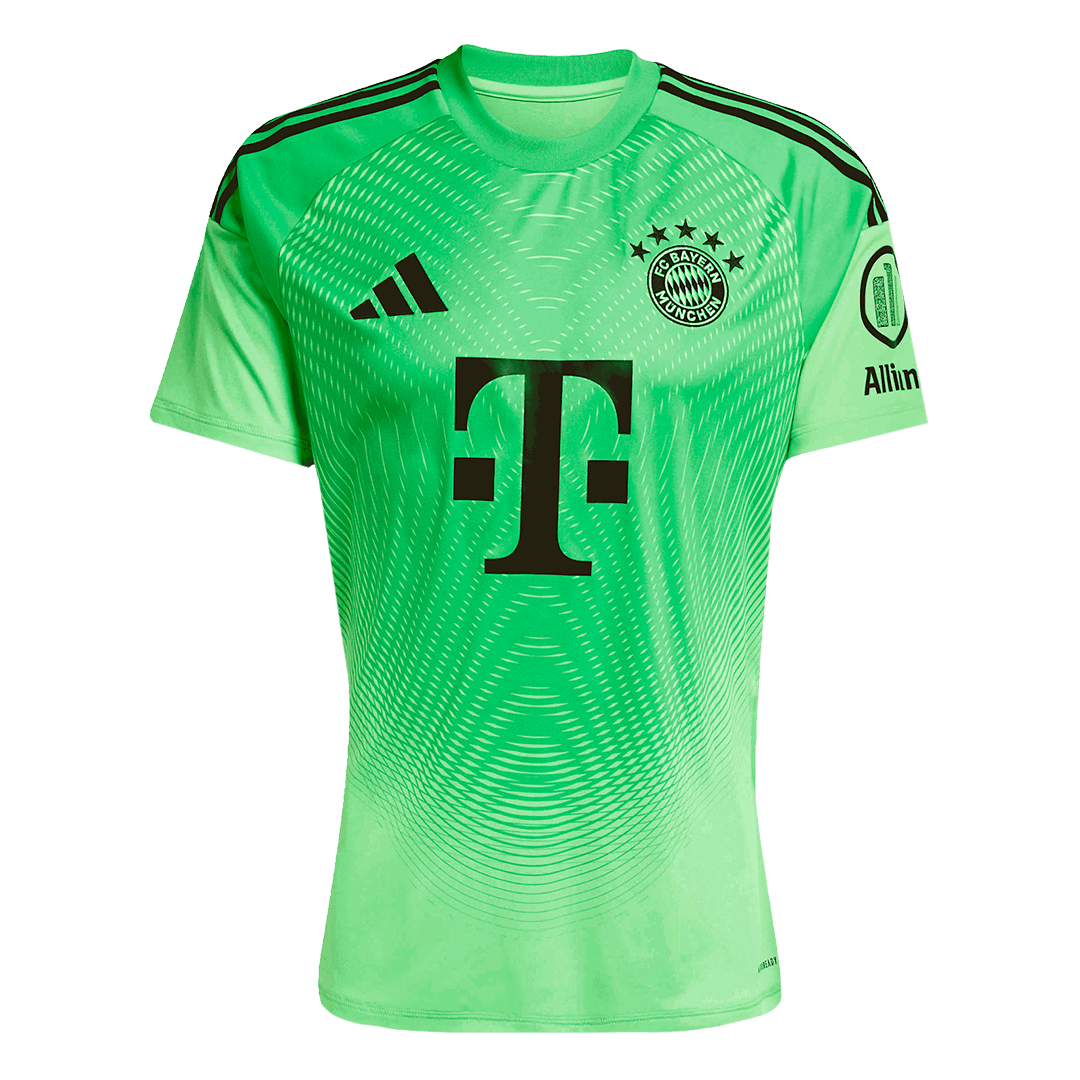 Bayern Munich 
 Goleiro 
Camisas Infantis 
Conjunto 2025/26 
 Verde camisola de futebol