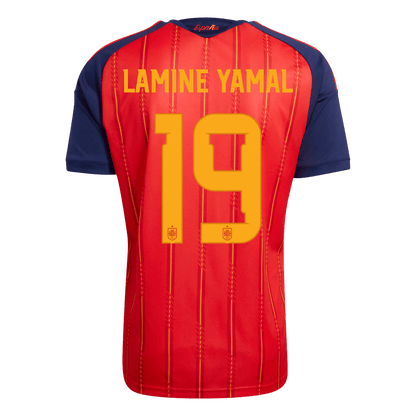 【Super Qualidade】LAMINE YAMAL #19 Espanha
 Casa Futebol Camisa 2026 Vermelho