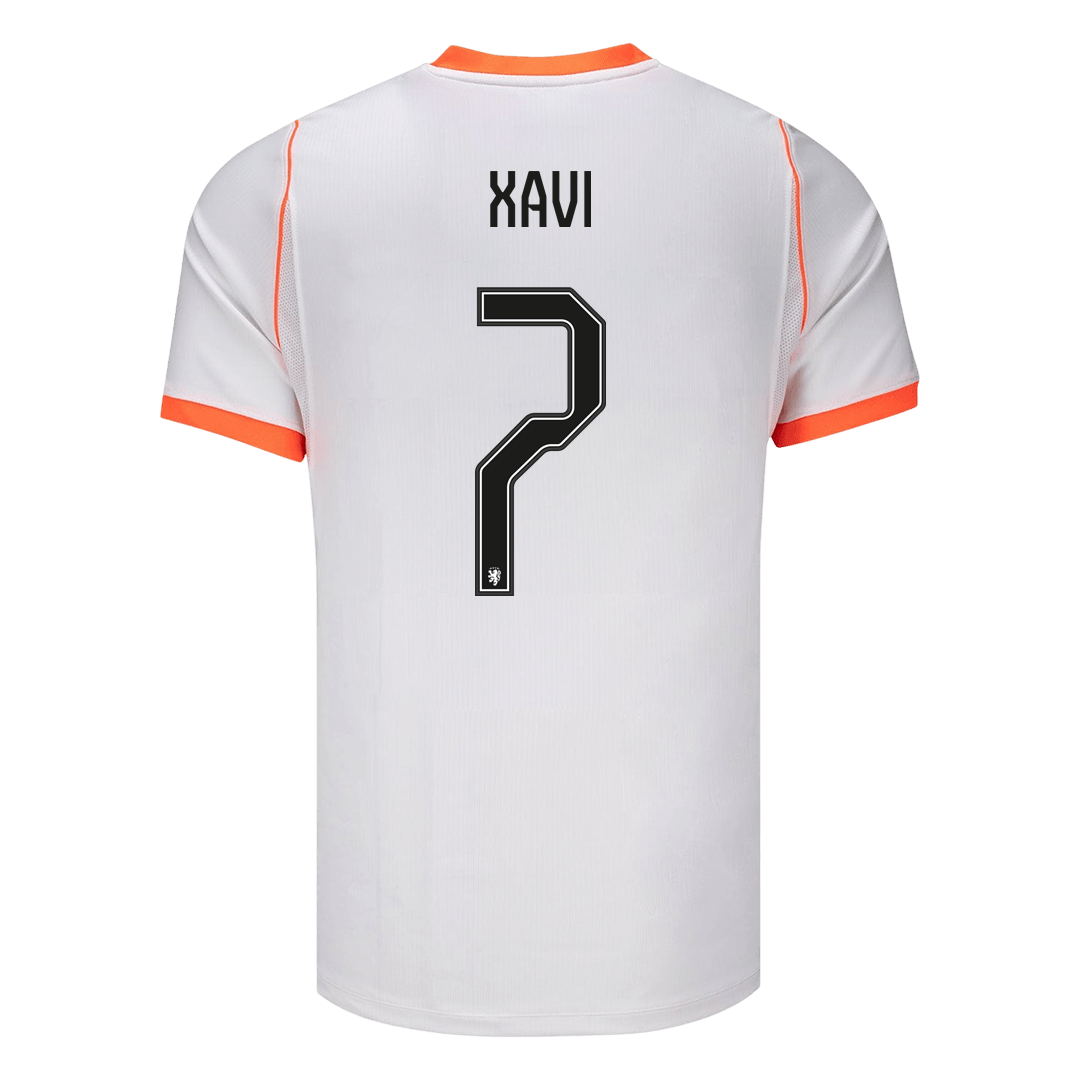 XAVI #7 Países Baixos Fora Copa do Mundo Camisa 2026 Branco