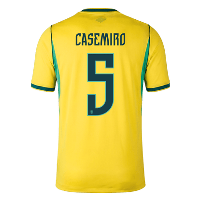 CASEMIRO #5 Brasil Casa Copa do Mundo Camisa 2026 Amarelo